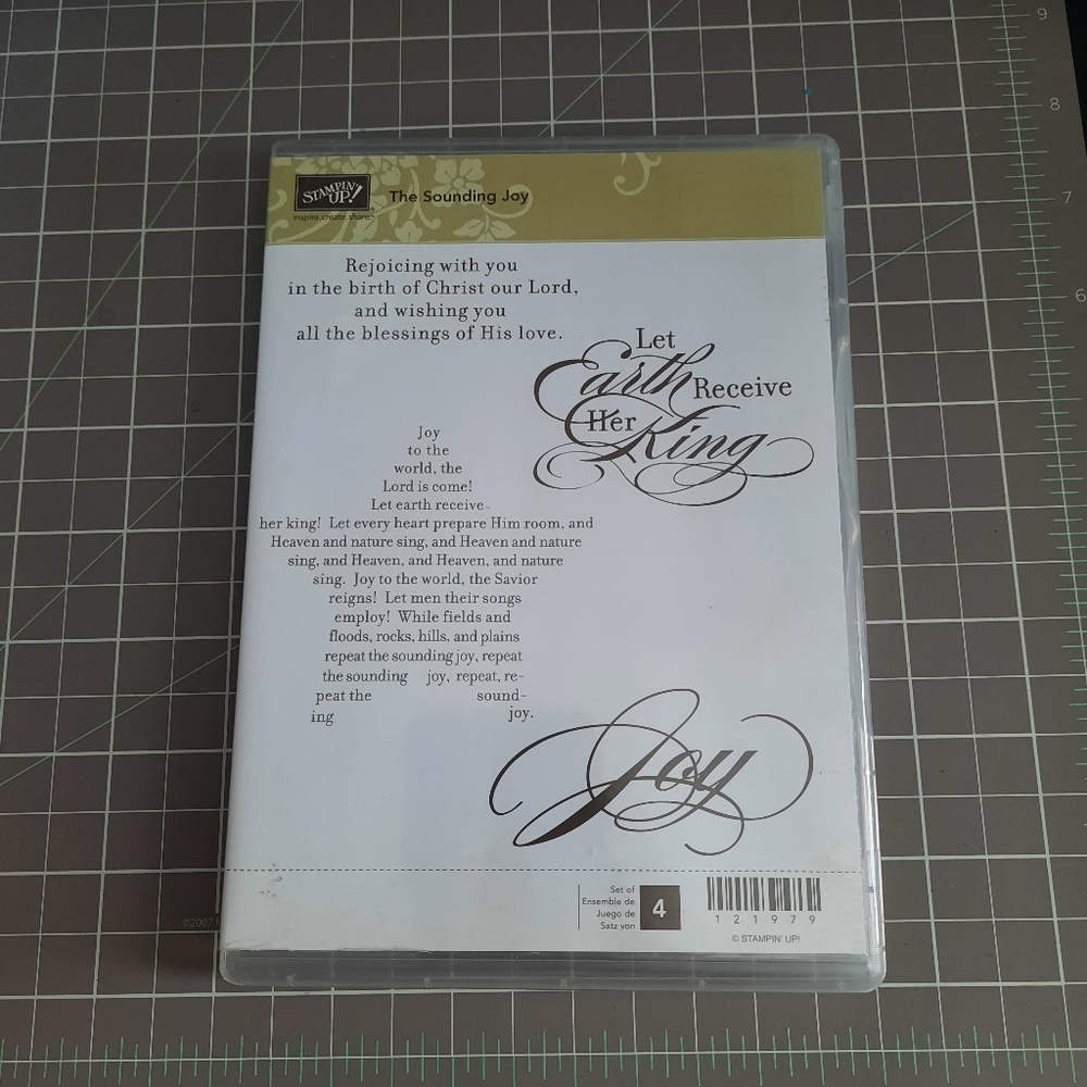 The Sounding Joy Stampin Up rubber stamp cling mount set